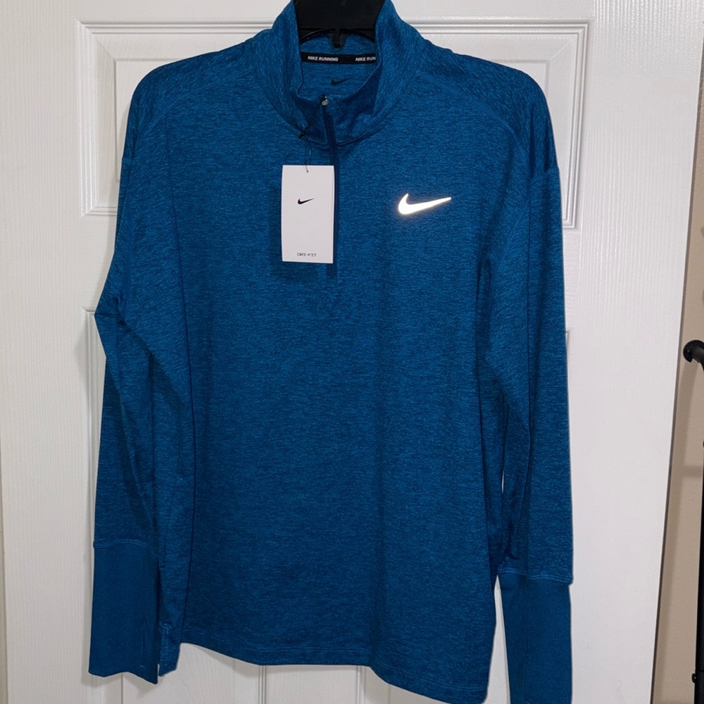 BNWT Nike Women's dri-fit blue track jacket XL